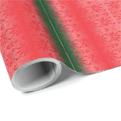 Een felrode appel zit op een effen wit oppervlak. cadeaupapier (Rol Hoek)