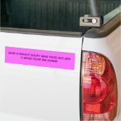 Een feministe zijn... bumpersticker (Op Truck)