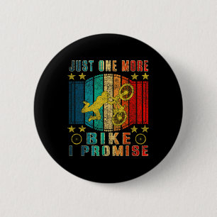 Eén fiets meer, grappige vintage mountainbike ronde button 5,7 cm
