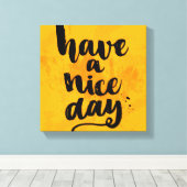 Een fijne dag canvas afdruk (Insitu (Houten vloer))