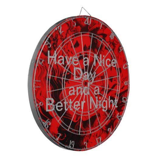 Een fijne dag en een beter kwaliteitsdartboard dartbord (Voorkant Links)