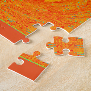 Een fijne dag en een beter nachtrood ontwerp legpuzzel