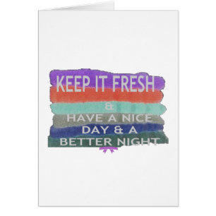 Een fijne dag en een betere avond om het vers te h