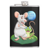 Een fijne dag heupfles (Voorkant)