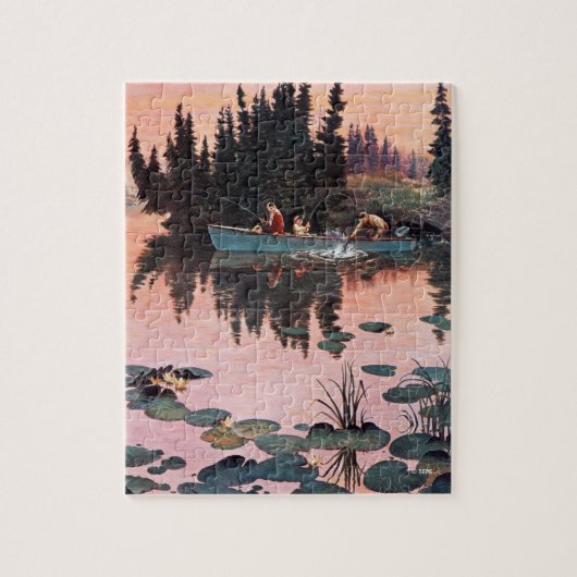 Een fijne vangst door John Clymer Legpuzzel (Verticaal)