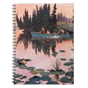 Een fijne vangst door John Clymer Notitieboek