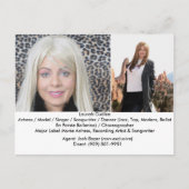 Een filmactrice Laurah Guillen Movie Composite Briefkaart (Voorkant)