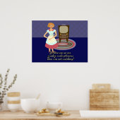 Een filmliefhebbende huisvrouw poster (Keuken)