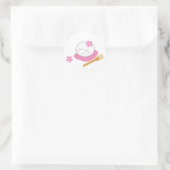 Eén filosofische Mochi-Sticker Ronde Sticker (Tas)
