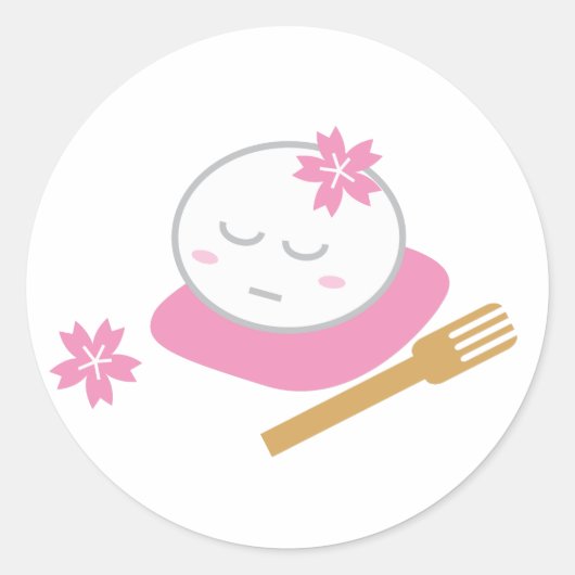 Eén filosofische Mochi-Sticker Ronde Sticker (Voorkant)