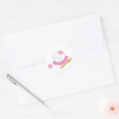 Eén filosofische Mochi-Sticker Ronde Sticker (Envelop)