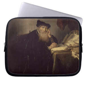 Een filosoof, 1635 (olie op het paneel) laptop sleeve
