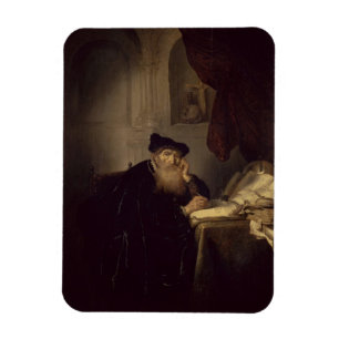 Een filosoof, 1635 (olie op het paneel) magneet
