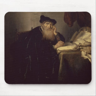 Een filosoof, 1635 (olie op het paneel) muismat