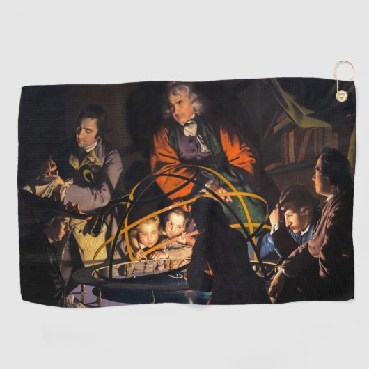 Een filosoof die lesgeeft over het Ordrery zonnest Golfhanddoek (Horizontaal)