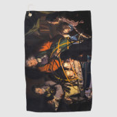 Een filosoof die lesgeeft over het Ordrery zonnest Golfhanddoek (Voorkant)