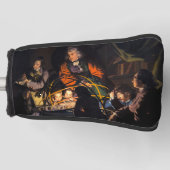 Een filosoof die lesgeeft over het Ordrery zonnest Golfheadcover (Voorkant)