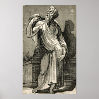 Een filosoof - Domenico Beccaumi - c1530 Poster