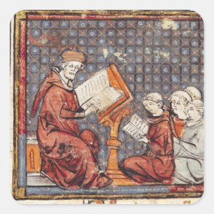 Een filosoof onderricht in Parijs Vierkante Sticker