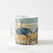 Een flamboyante Mok van flamingo's (Voorkant links)