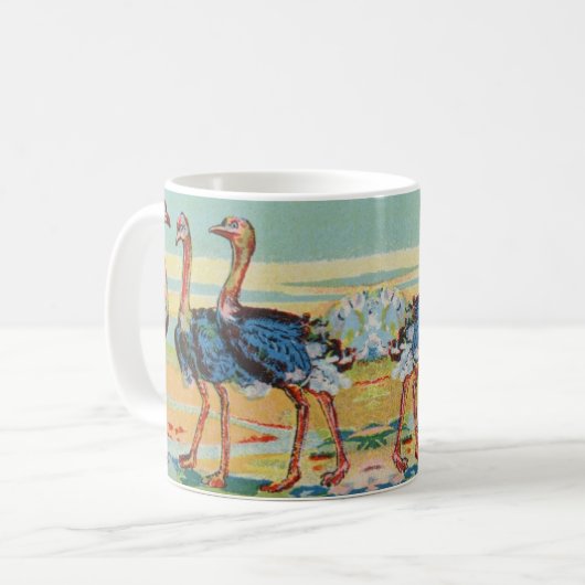 Een flamboyante Mok van flamingo's (Voorkant links)