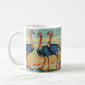 Een flamboyante Mok van flamingo's (Links)
