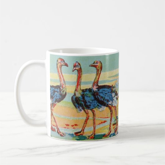 Een flamboyante Mok van flamingo's (Links)