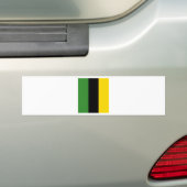 Een Flash Dash van Jamaicaanse kleuren Bumpersticker (Op auto)