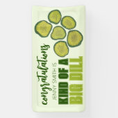 Een flinke stamper Groene augurk chips Gefelicitee Spandoek (Verticaal)