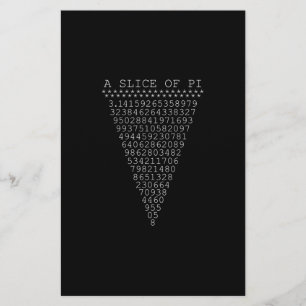 Een flitsachtig segment van Pi Briefpapier
