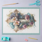 Een Floral Cross-Series Design 2 Tissuepapier (Craft)