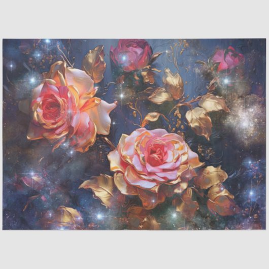 Een Floral Galaxy Series Design #21 Tissuepapier (Voorkant)