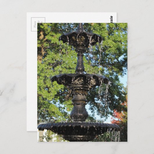 Een fontein in Pella Iowa Briefkaart (Voorkant / Achterkant)