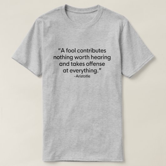 EEN FOOL DRAAGT NIETS AAN HET GEZONDHEIDSRISICO T-SHIRT (Design voorkant)