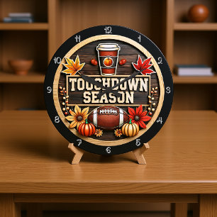 EEN Football-THEMA Herfst TOUCHDOWN SEIZOEN Grote Klok