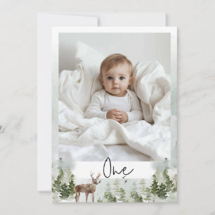 Eén foto Mijn eerste jaar Gepersonaliseerd Kaart