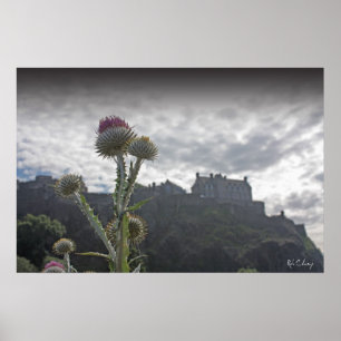 Een foto-poster van Edinburgh Castle. Poster