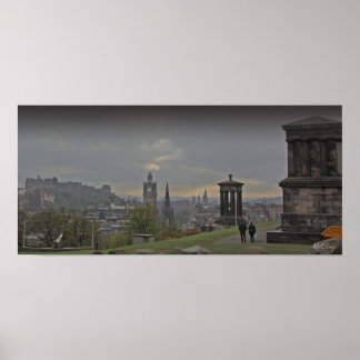 Een foto-poster van Edinburgh uit Calton Hill Poster