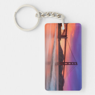 Een foto van de Golden Gate Bridge van San Francis Sleutelhanger