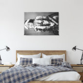 Een foto van de Hawaiian Hula DancerHawaii Canvas Afdruk (Insitu (Slaapkamer))