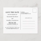 Één Fotohuwelijk Sla het Briefkaart van de Datum o (Achterkant)