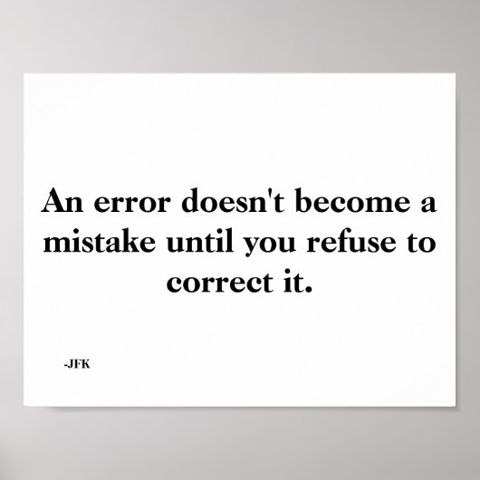 Een fout poster (Voorkant)