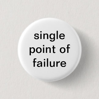 Eén foutpunt ronde button 3,2 cm