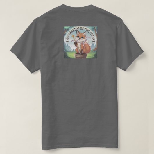 Een Fox T-shirt in anime-stijl (Design achterkant)