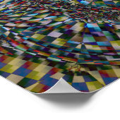 Een fractal van een Kantoor (Canvasafdruk) Poster (Hoek)