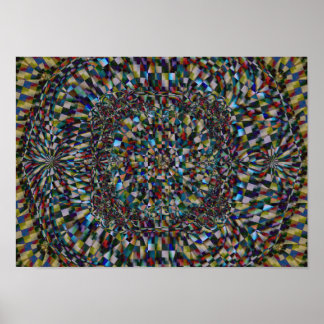 Een fractal van een Kantoor (Canvasafdruk) Poster