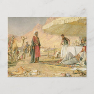 Een Frank Encampment in de woestijn van de berg Si Briefkaart