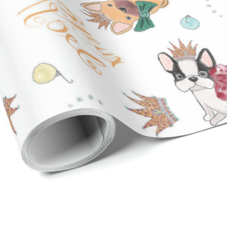 Een Frans Kerstcadeaupapier Cadeaupapier