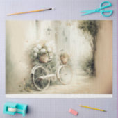 een Franse bike Tissuepapier (Craft)