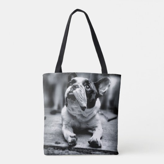 Een Franse bulldog wacht Tote Bag (Achterkant)